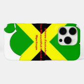 Coques Case-Mate iPhone J'aime la Jamaïque | Art de typographie de drapeau (Verso (horizontal))