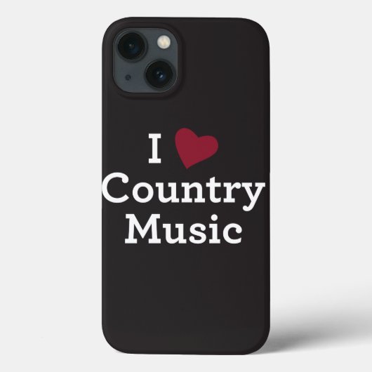Coques Case-Mate iPhone J'aime la musique country (Verso)