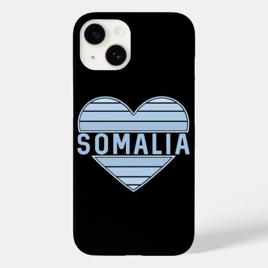 Coques Case-Mate iPhone J'aime la Somalie, le coeur somalien (Verso)