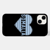 Coques Case-Mate iPhone J'aime la Somalie, le coeur somalien (Verso (horizontal))
