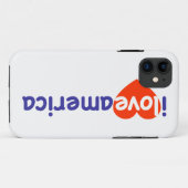 Coques Case-Mate iPhone J'aime l'Amérique (Dos (Horizontal))