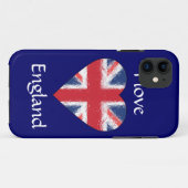 Coques Case-Mate iPhone J'aime l'Angleterre (Dos (Horizontal))