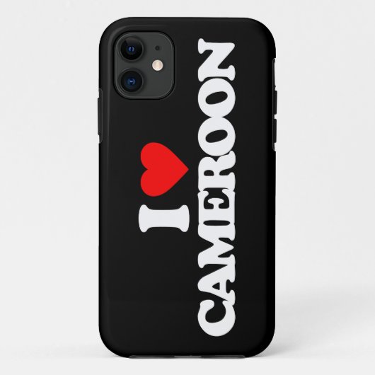 COQUES Case-Mate iPhone J'AIME LE CAMEROUN (Dos)