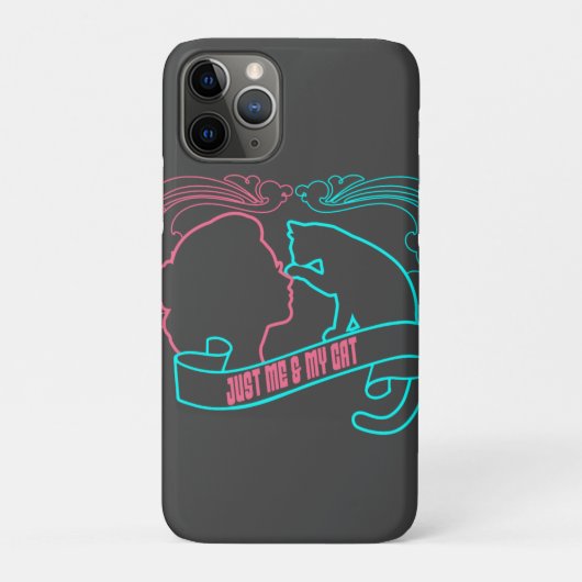 Coques Case-Mate iPhone j'aime le chat, juste moi et mon chat (Dos)