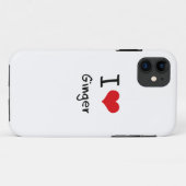 Coques Case-Mate iPhone J'aime le gingembre (Dos (Horizontal))