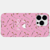 Coques Case-Mate iPhone J'aime le golf rose (Verso (horizontal))