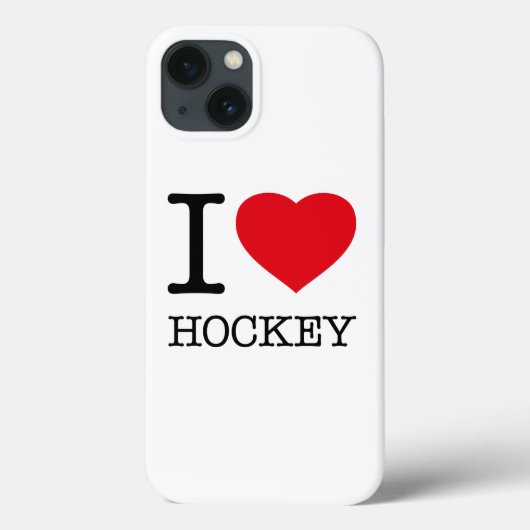 COQUES Case-Mate iPhone J'AIME LE HOCKEY (Verso)