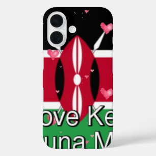 Coques iPhone 16 J'aime ! Le Kenya Hakuna Matata