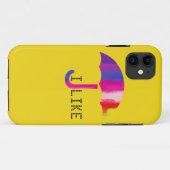 Coques Case-Mate iPhone J'Aime Le Parapluie (Dos (Horizontal))