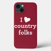 Coques Case-Mate iPhone J'aime le pays (Verso)