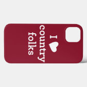 Coques Case-Mate iPhone J'aime le pays (Verso (horizontal))