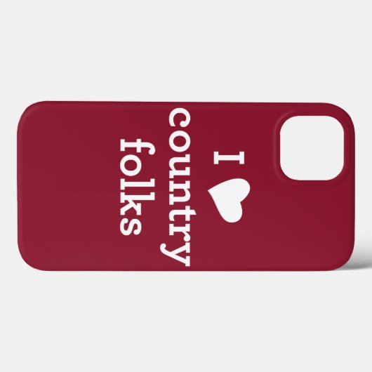 Coques Case-Mate iPhone J'aime le pays (Verso (horizontal))