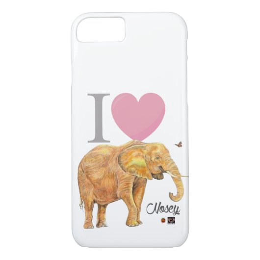 Coques Case-Mate iPhone J'aime le téléphone Nosey (Dos)