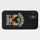 Coques Case-Mate iPhone J'aime l'écureuil et le café Thème drôle pour anim (Dos (Horizontal))