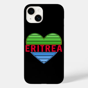Coque Pour iPhone 14 J'aime l'Erythrée, coeur érythréen