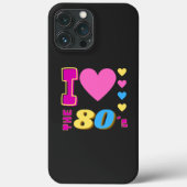 Coques Case-Mate iPhone J'Aime Les Années 80 (Verso)