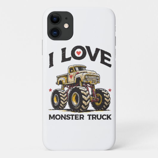 Coques Case-Mate iPhone J'aime les camions monstres (Dos)