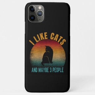 Case-Mate iPhone CASE J'AIME LES CHATS ET PEUT-ÊTRE 3 PERSONNES