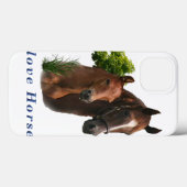Coques Case-Mate iPhone J'aime les chevaux (Verso (horizontal))