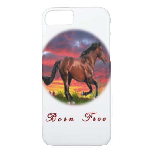 Coques Case-Mate iPhone J'aime les chevaux (Dos)