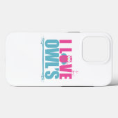 Coques Case-Mate iPhone J'aime les Chouettes (Verso (horizontal))