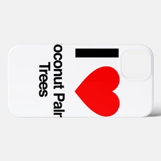 Coques Case-Mate iPhone j'aime les cocotiers (Verso (horizontal))
