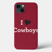 Coques Case-Mate iPhone J'aime les cowboys (Verso)
