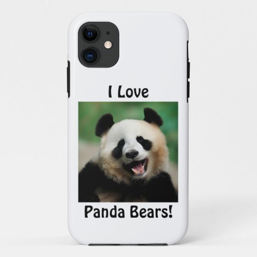 Coques Case-Mate iPhone J'Aime Les Panda Bears (Dos)