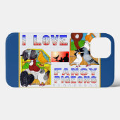 Coques Case-Mate iPhone J'Aime Les Pigeons Fancy ! (Verso (horizontal))