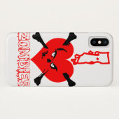 Coques Case-Mate iPhone J'aime les zombies (Dos (Horizontal))