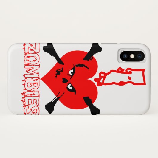 Coques Case-Mate iPhone J'aime les zombies (Dos (Horizontal))