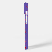 Coques Case-Mate iPhone J'Aime Ma Fille Photo Coeurs Rouges Violet (Verso / Gauche)