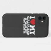 Coques Case-Mate iPhone J'Aime Ma Petite Amie Alors S'Il Vous Plaît Restez (Dos (Horizontal))