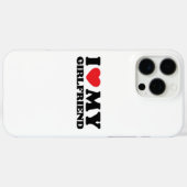 Coques Case-Mate iPhone J'aime ma petite amie Classique (Verso (horizontal))