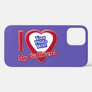 Case-Mate iPhone Case J'aime ma petite amie Photo Rouge Cœur Violet