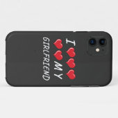 Coques Case-Mate iPhone J'aime ma petite amie T-Shirt (Dos (Horizontal))