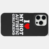 Coques Case-Mate iPhone J'Aime Ma Petite Autiste Chaude (Verso (horizontal))