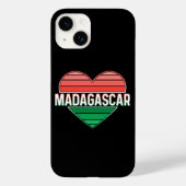 Coques Case-Mate iPhone J'aime Madagascar, coeur malgache (Verso)