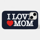 Coques Case-Mate iPhone J'aime maman (Verso (horizontal))
