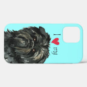Coques Case-Mate iPhone J'aime mon Affenpinscher (Verso (horizontal))
