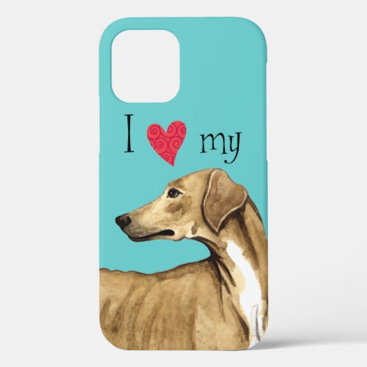 Coques Case-Mate iPhone J'aime mon Azawakh (Verso)