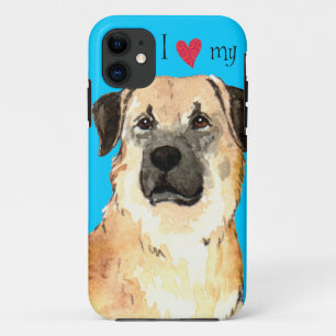 Coque iPhone 11 J'aime mon berger anatolien