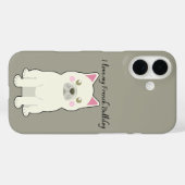 Coques Case-Mate iPhone J'aime mon Bouledogue Français (Verso (horizontal))