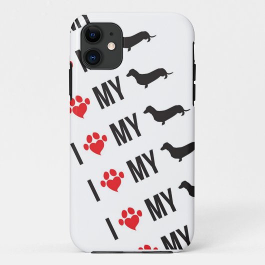 COQUES Case-Mate iPhone J'AIME MON CAS DE TÉLÉPHONE PORTABLE DE WEINER (Dos)