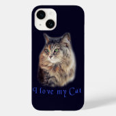 Coques Case-Mate iPhone J'aime mon chat (Verso)