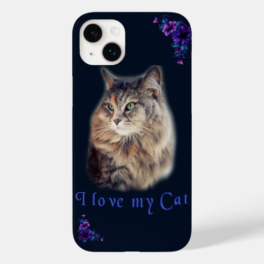 Coques Case-Mate iPhone J'aime mon chat (Verso)