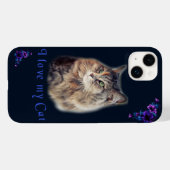 Coques Case-Mate iPhone J'aime mon chat (Verso (horizontal))