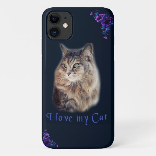 Coques Case-Mate iPhone J'aime mon chat (Dos)