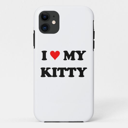 Coques Case-Mate iPhone J'aime mon chaton (Dos)