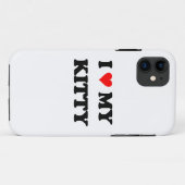 Coques Case-Mate iPhone J'aime mon chaton (Dos (Horizontal))
